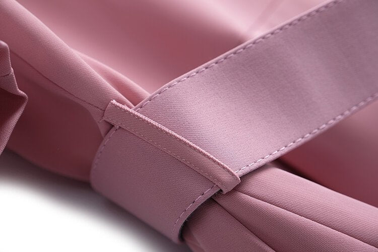 異素材パフスリーブベルト付きワンピース(2colors)
