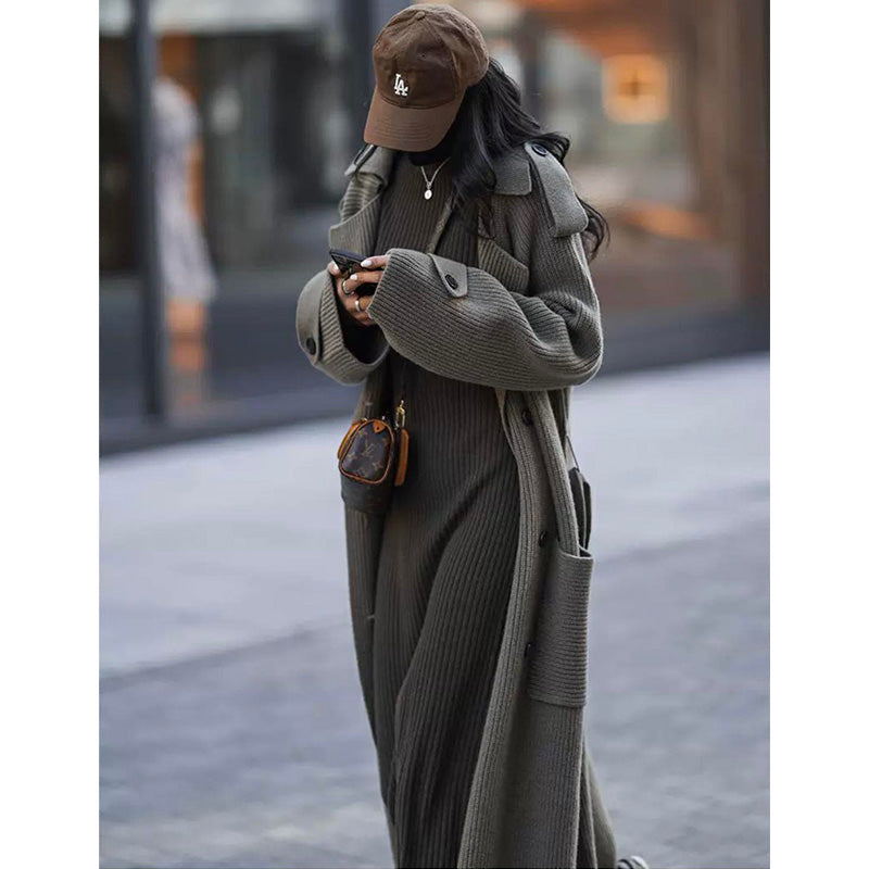 ニットガウンマキシトレンチコート(7colors)