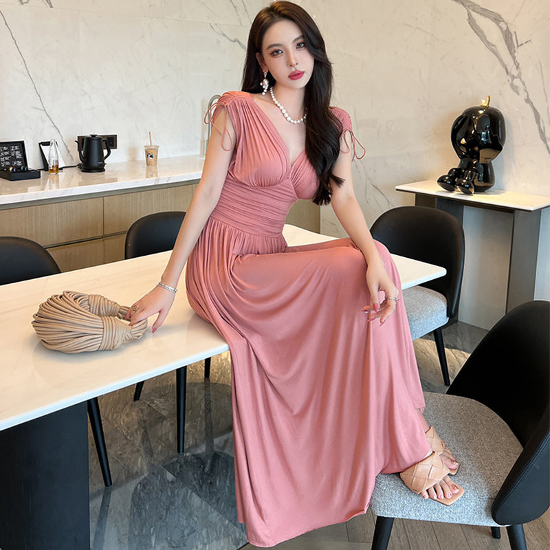 ショルダーギャザーワンピース(2colors)