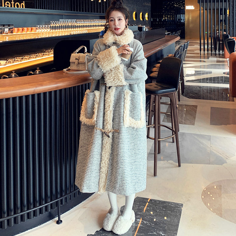 ボアドッキングロングダッフルコート