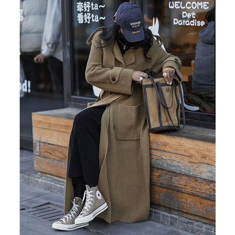 ニットガウンマキシトレンチコート(7colors)