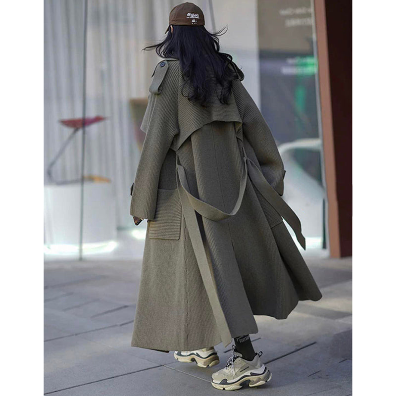 ニットガウンマキシトレンチコート(7colors)