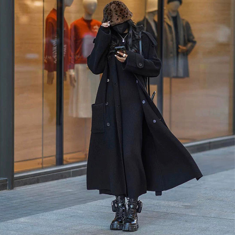 ニットガウンマキシトレンチコート(7colors)