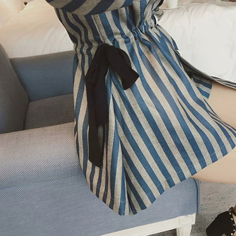 ストライプペプラムセットアップ