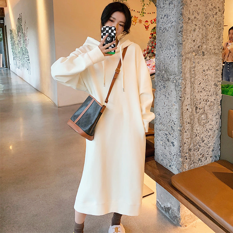 リブオーバーパーカーワンピース