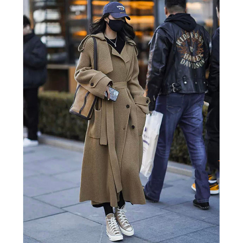 ニットガウンマキシトレンチコート(7colors)