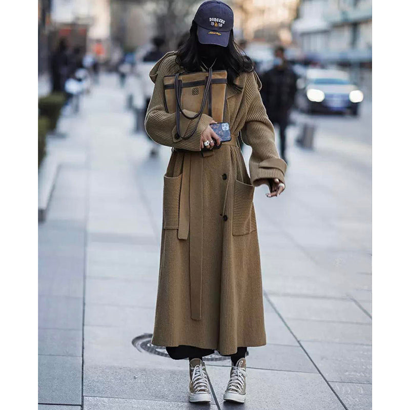 ニットガウンマキシトレンチコート(7colors)