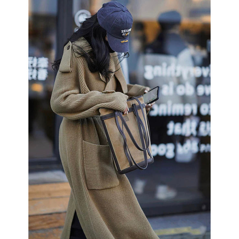 ニットガウンマキシトレンチコート(7colors)