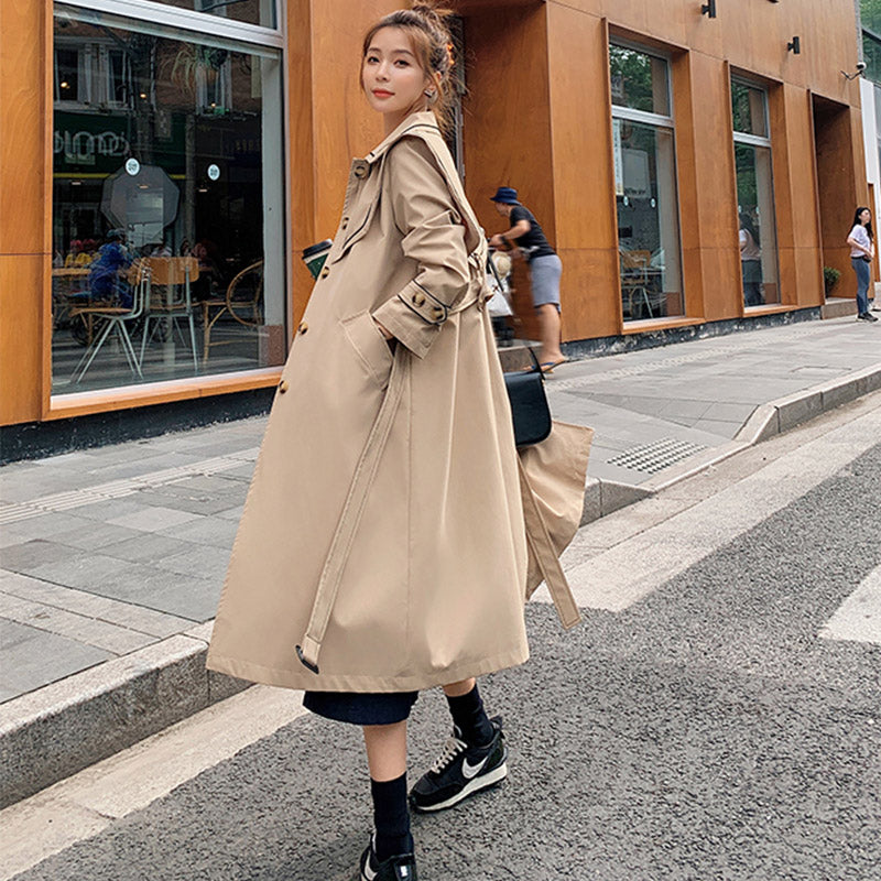 セーラーカラーコンビステンカラーロングコート