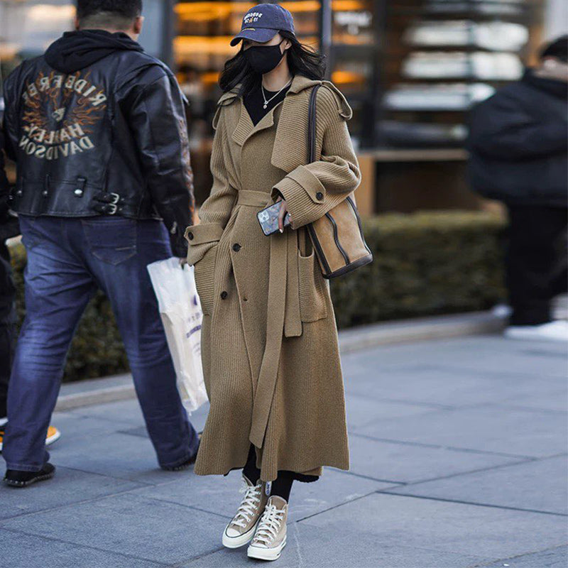 ニットガウンマキシトレンチコート(7colors)