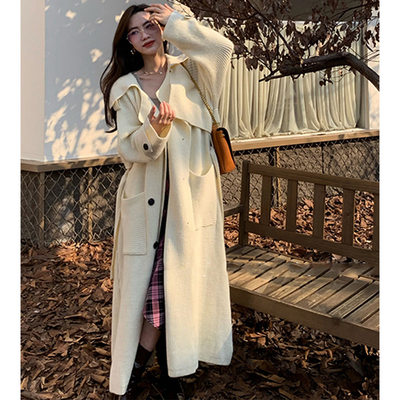 ニットガウンマキシトレンチコート(7colors)