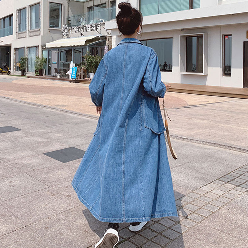 シャツドッキングアシメデニムワンピース