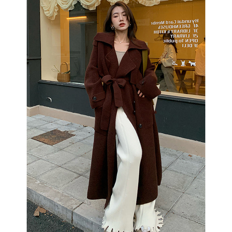 ニットガウンマキシトレンチコート(7colors)