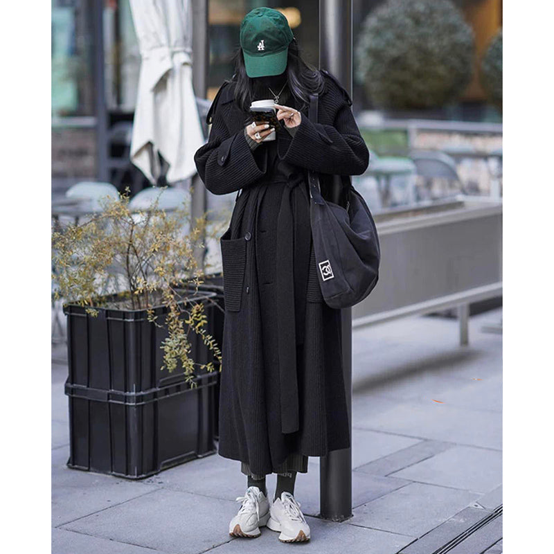 ニットガウンマキシトレンチコート(7colors)