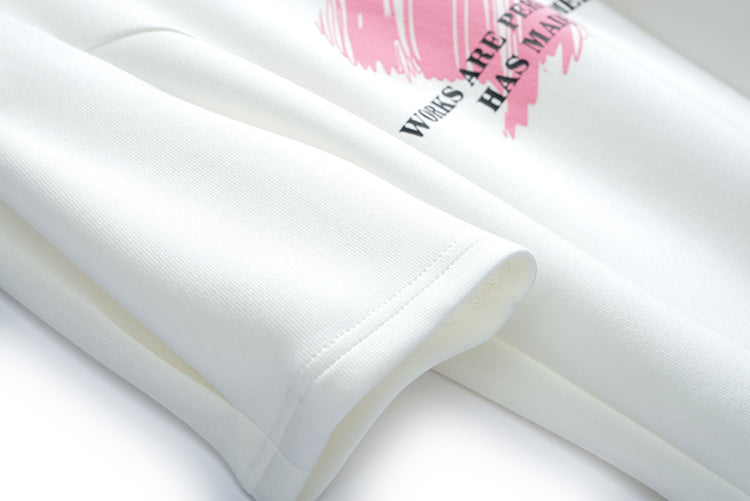 オープンショルダーパフスリーブTシャツ×シャーベットピンクカーゴパンツ【上下別売り可】