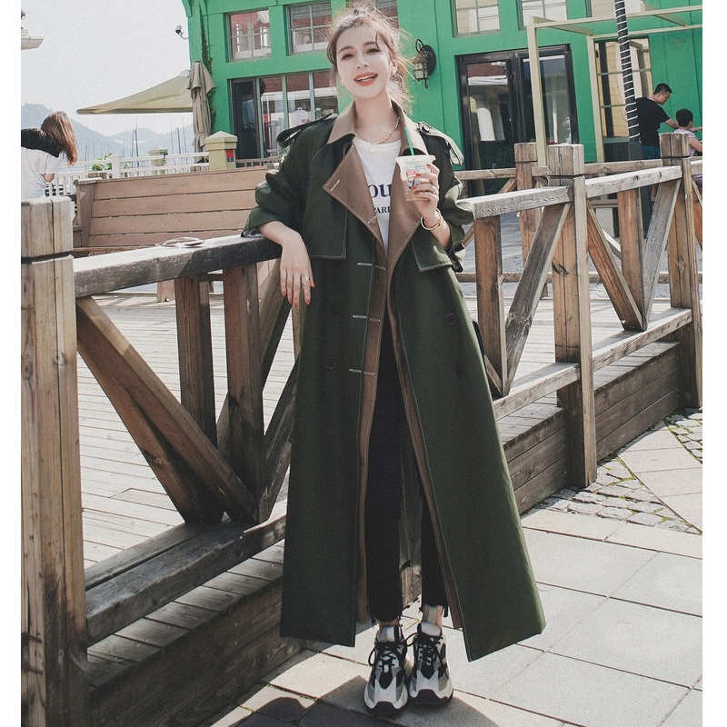 レイヤード風2WAYロングトレンチコート