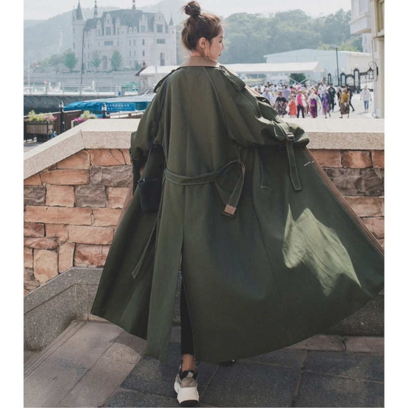 レイヤード風2WAYロングトレンチコート