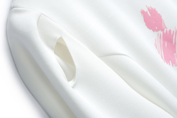 オープンショルダーパフスリーブTシャツ×シャーベットピンクカーゴパンツ【上下別売り可】