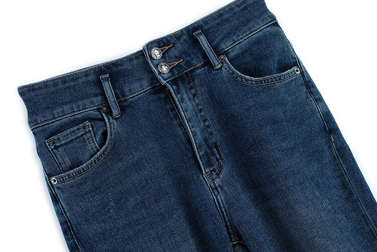 カシュクールクロップドスウェット×ノースリーブシャツ×ハートビジューデニムパンツ【上下別売り可】