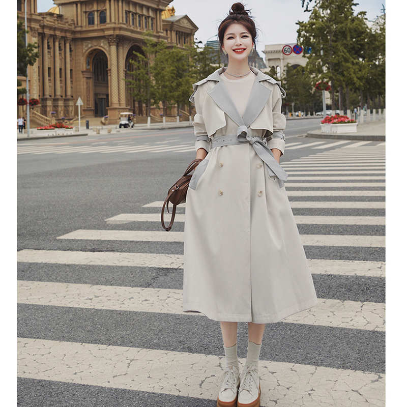 2WAYビッグフードコンビロングトレンチコート