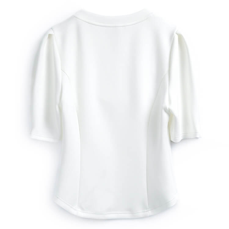 オープンショルダーパフスリーブTシャツ×シャーベットピンクカーゴパンツ【上下別売り可】