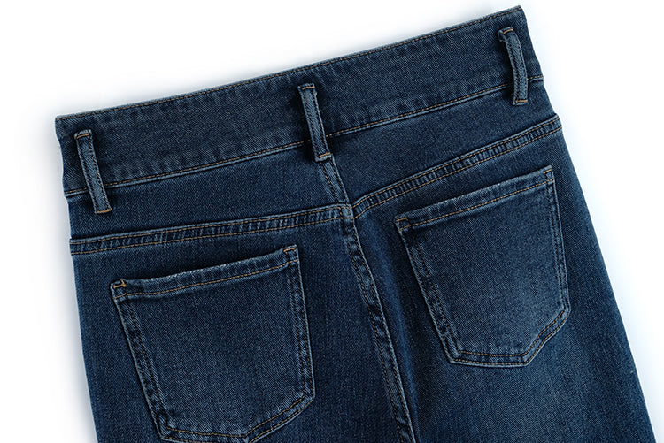 カシュクールクロップドスウェット×ノースリーブシャツ×ハートビジューデニムパンツ【上下別売り可】