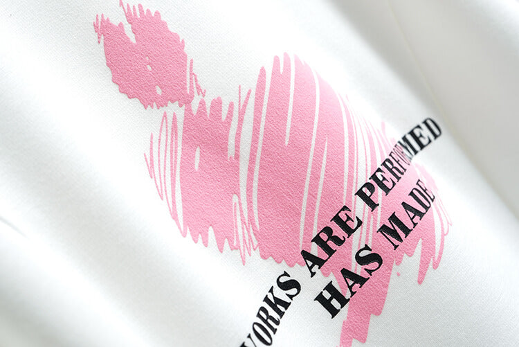 オープンショルダーパフスリーブTシャツ×シャーベットピンクカーゴパンツ【上下別売り可】
