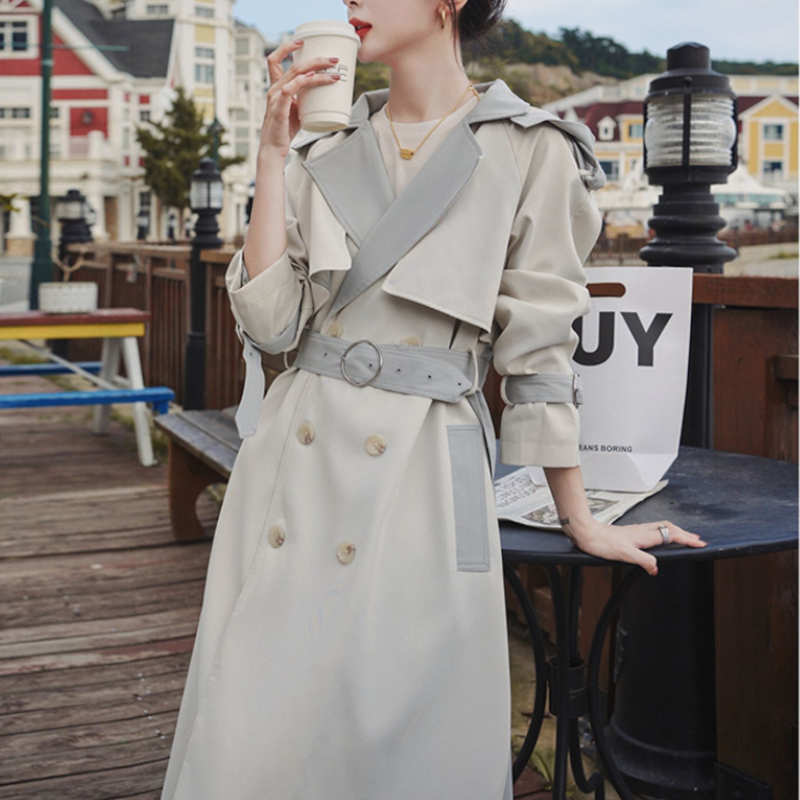 2WAYビッグフードコンビロングトレンチコート