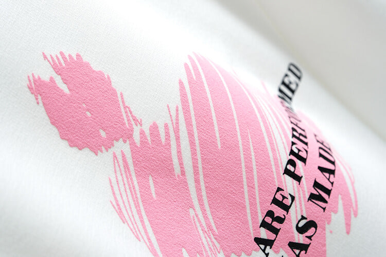 オープンショルダーパフスリーブTシャツ×シャーベットピンクカーゴパンツ【上下別売り可】