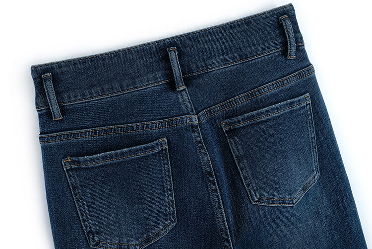 トグルボタンキルティングオーバーパーカー×ハートビジューデニムパンツ【上下別売り可】