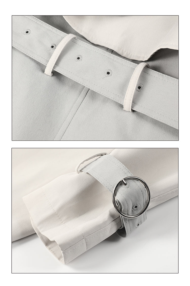 2WAYビッグフードコンビロングトレンチコート