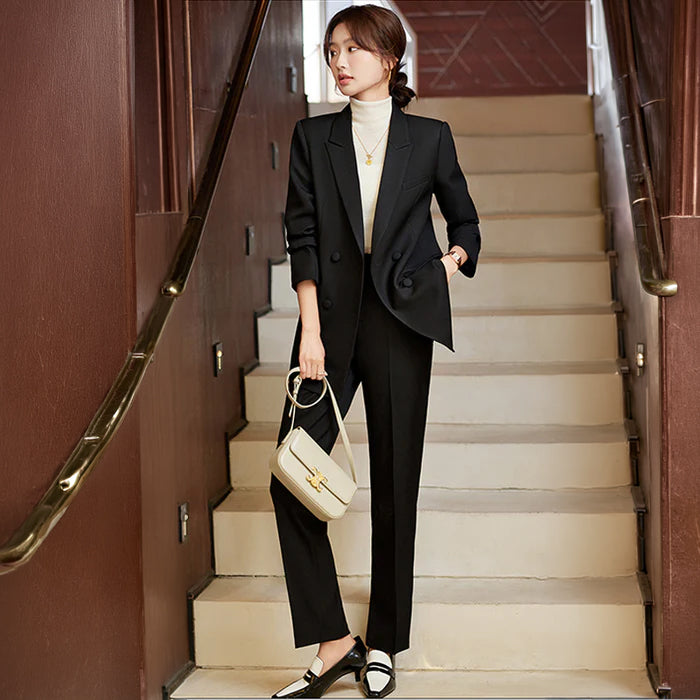 ダブルジャケットパンツスーツ(3colors)