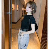 ブラックストーンラメトップ×プリントワイドパンツ【上下別売り可】