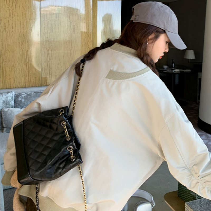 アシメデザインスリーブジッパーオーバーブルゾン