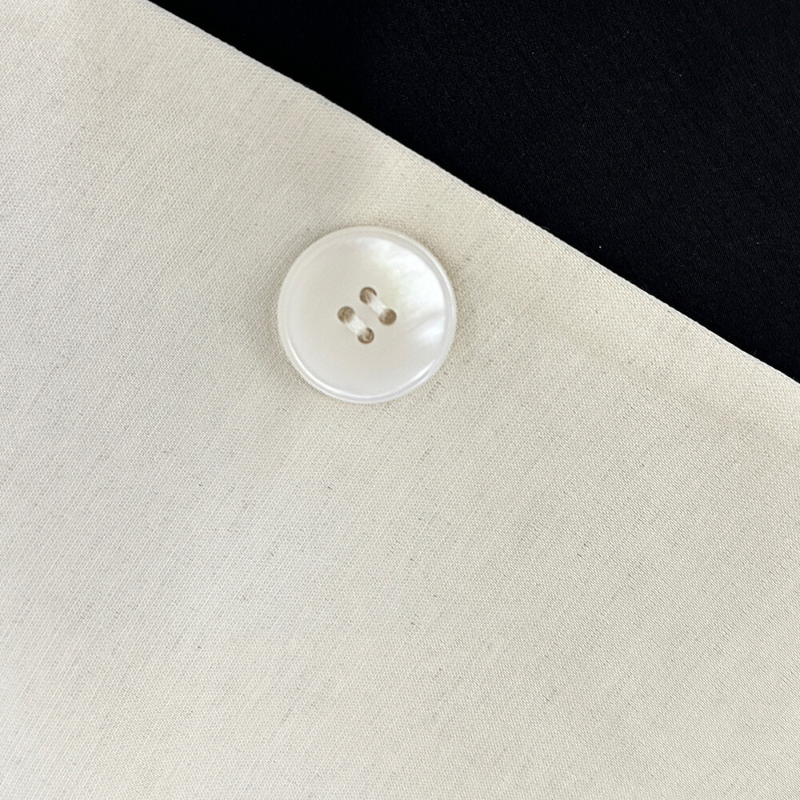 ノーカラーワンボタンモードジャケット(2colors)