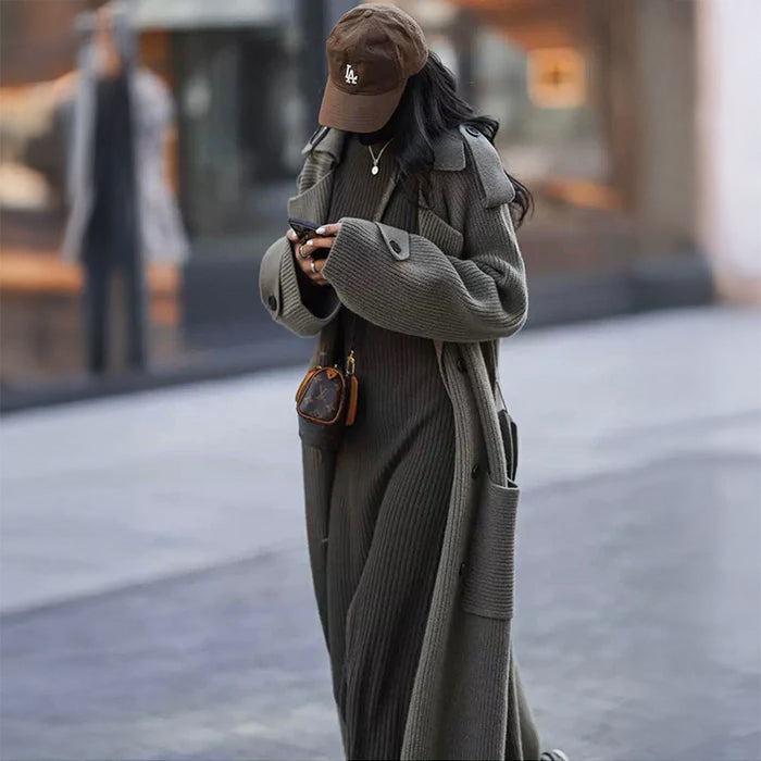 ニットガウンマキシトレンチコート(7colors)