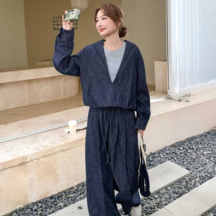 レイヤード風ワイドセットアップ