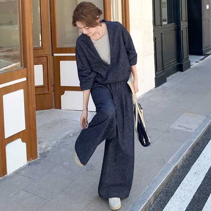 レイヤード風ワイドセットアップ