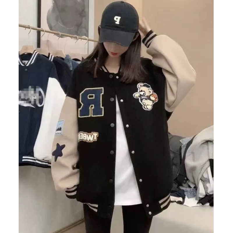 くまロゴパッチ付きオーバーブルゾン