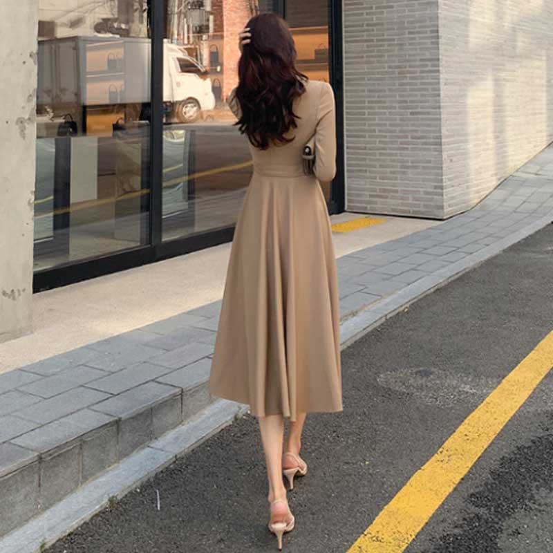 サイドプリーツラップワンピース(2colors)