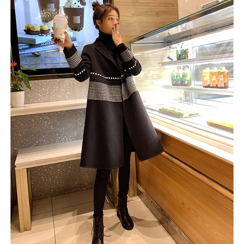 チェックラインチェスターコート