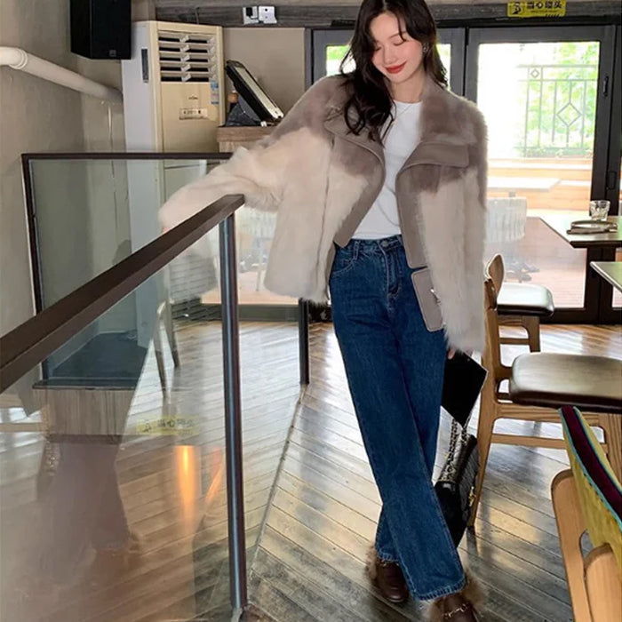 ツートンファーコート