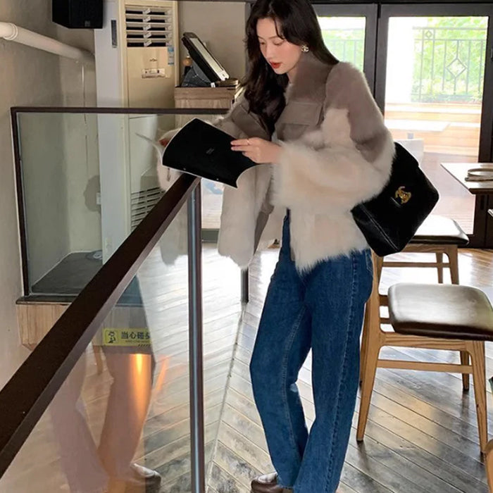 ツートンファーコート