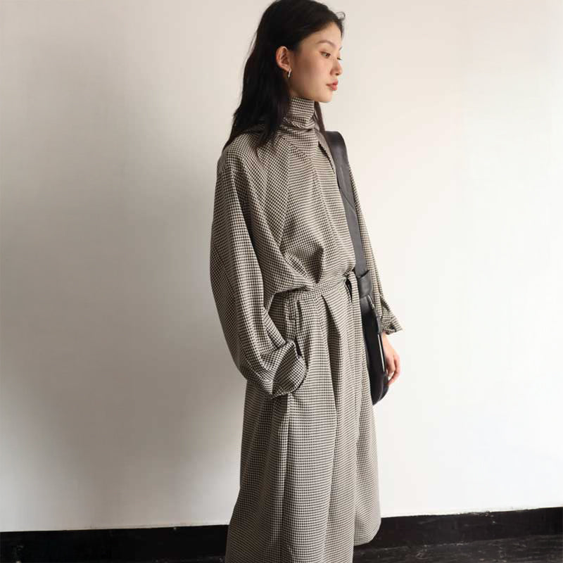 レトロチェックワンピース