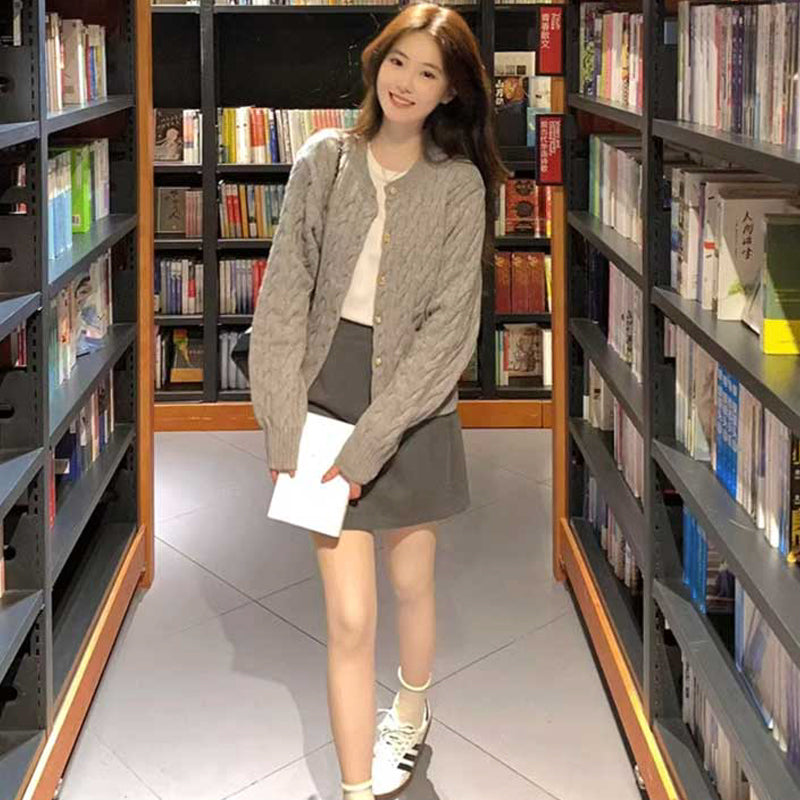 ケーブルニットカーディガン(2colors)