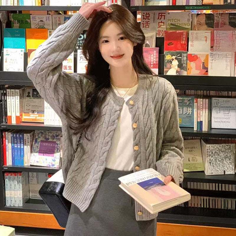 ケーブルニットカーディガン(2colors)