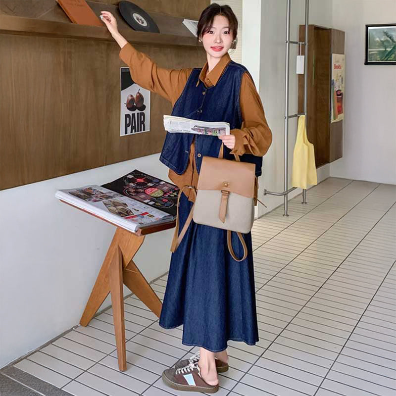 レトロデニムアンサンブル