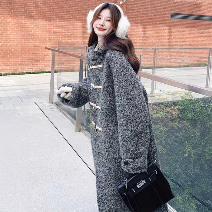 フード付きダッフルコート