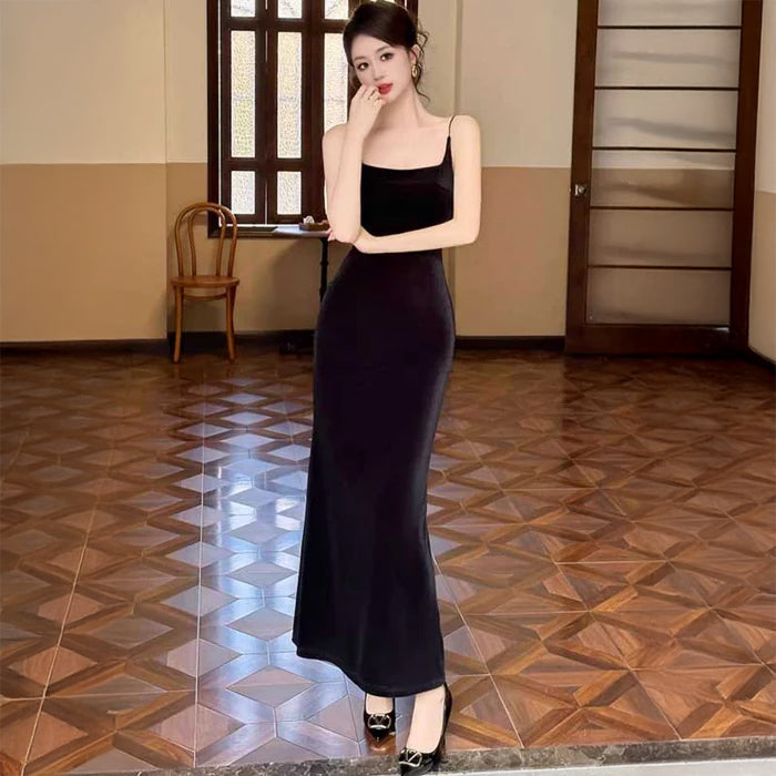 ベルベットキャミソールワンピース(2colors)