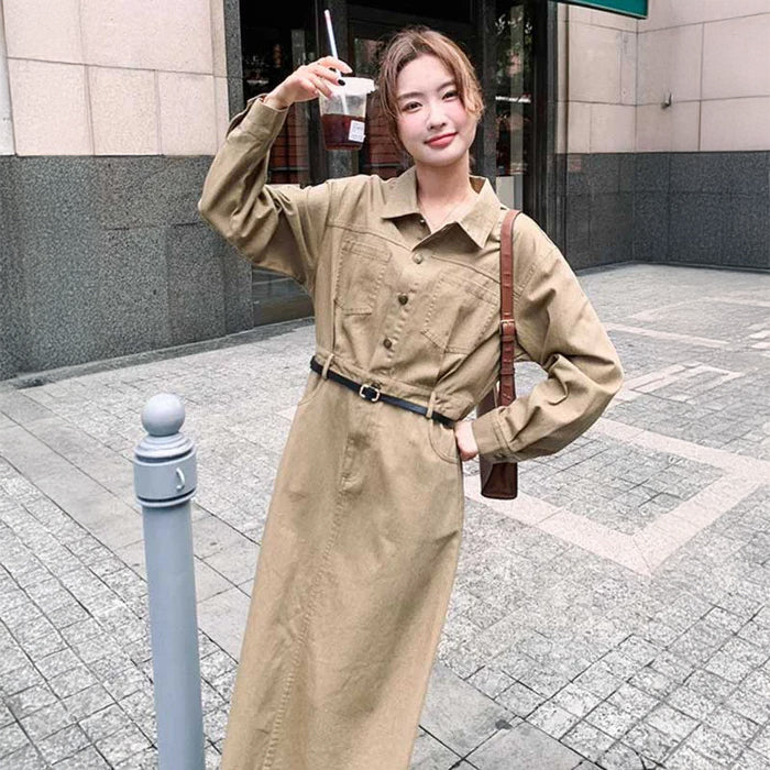 カジュアルサファリワンピース